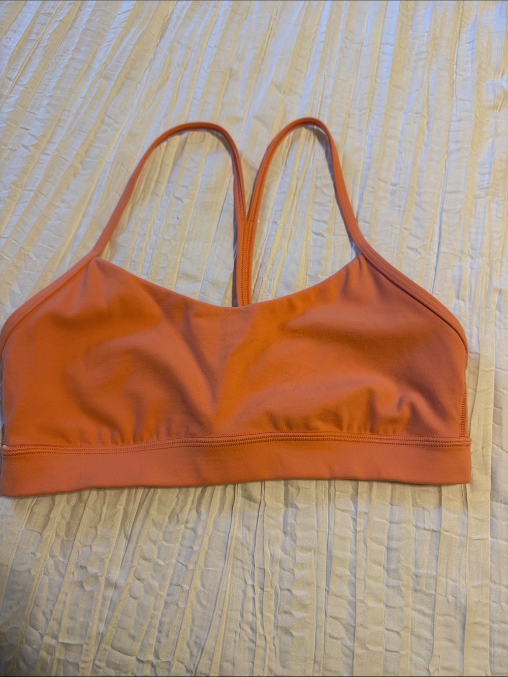lululemon athletica Flow Y Coral Sports Bra